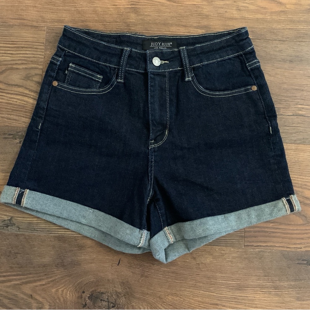 Judy Blue Women's Dark Denim Shorts